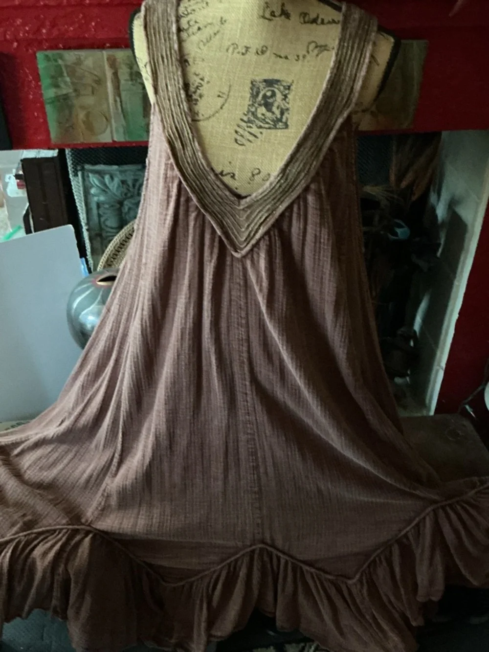 Free People Maxi Dress in Brown - Picture 2 of 9